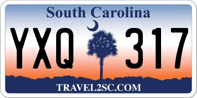 SC license plate YXQ317