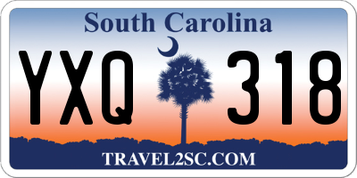 SC license plate YXQ318