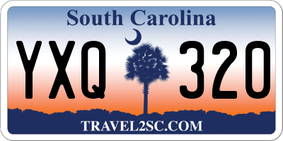 SC license plate YXQ320