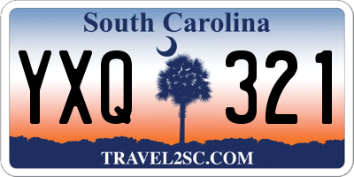 SC license plate YXQ321