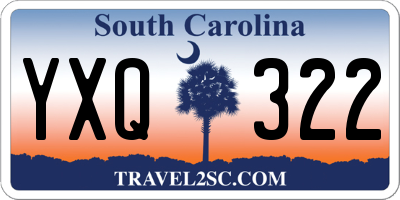 SC license plate YXQ322