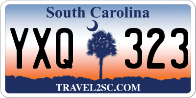 SC license plate YXQ323