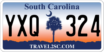 SC license plate YXQ324