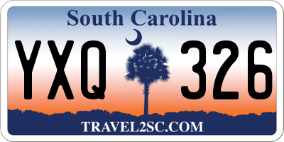 SC license plate YXQ326