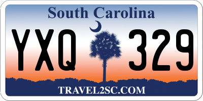 SC license plate YXQ329
