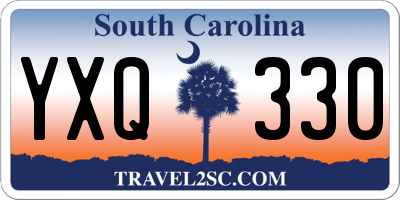 SC license plate YXQ330