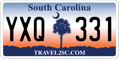 SC license plate YXQ331