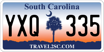 SC license plate YXQ335