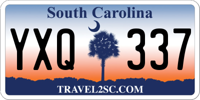 SC license plate YXQ337
