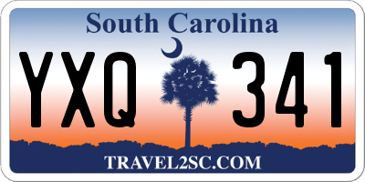 SC license plate YXQ341