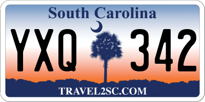 SC license plate YXQ342