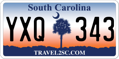 SC license plate YXQ343
