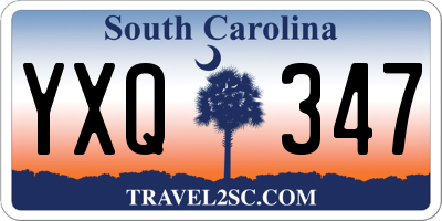 SC license plate YXQ347