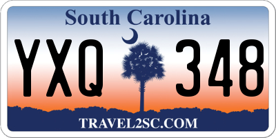 SC license plate YXQ348