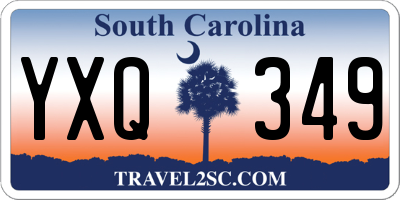 SC license plate YXQ349