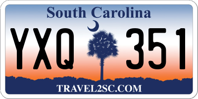 SC license plate YXQ351