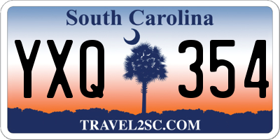 SC license plate YXQ354