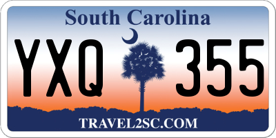 SC license plate YXQ355