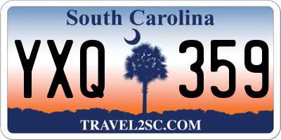 SC license plate YXQ359