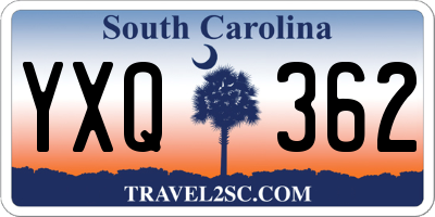 SC license plate YXQ362