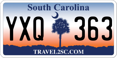 SC license plate YXQ363