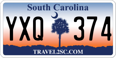 SC license plate YXQ374