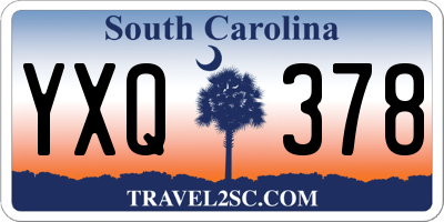 SC license plate YXQ378