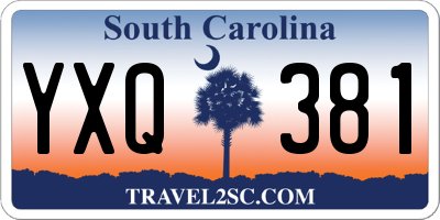 SC license plate YXQ381