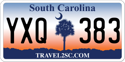 SC license plate YXQ383
