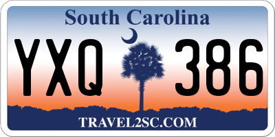 SC license plate YXQ386