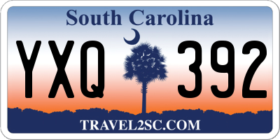 SC license plate YXQ392
