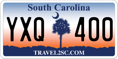 SC license plate YXQ400
