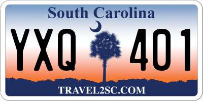 SC license plate YXQ401