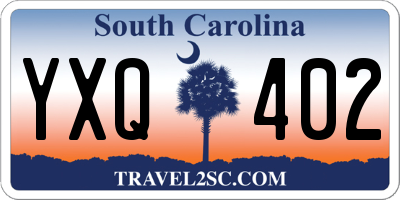 SC license plate YXQ402