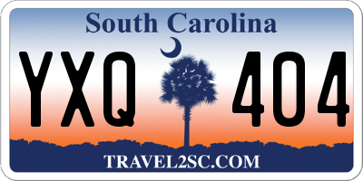 SC license plate YXQ404