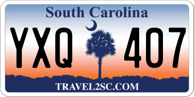 SC license plate YXQ407