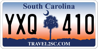 SC license plate YXQ410