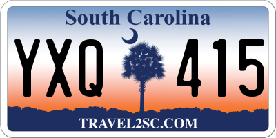 SC license plate YXQ415