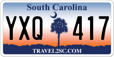SC license plate YXQ417
