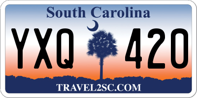 SC license plate YXQ420