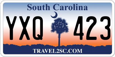 SC license plate YXQ423