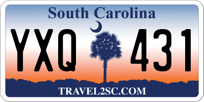 SC license plate YXQ431