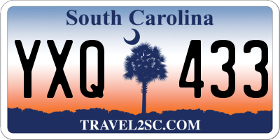SC license plate YXQ433