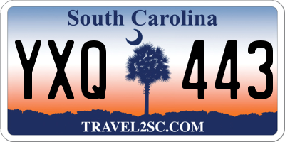 SC license plate YXQ443