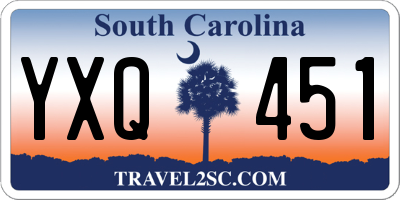 SC license plate YXQ451