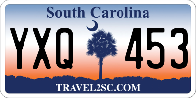 SC license plate YXQ453