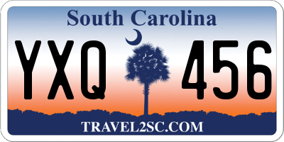 SC license plate YXQ456