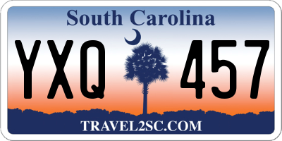 SC license plate YXQ457