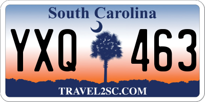 SC license plate YXQ463