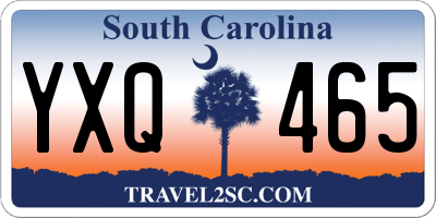 SC license plate YXQ465